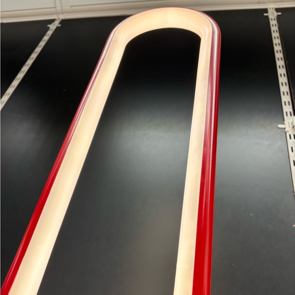 Solvinden dimmable Modern Red and White LED Floor Lamp from IKEA gorgeous - Picture 3 of 16